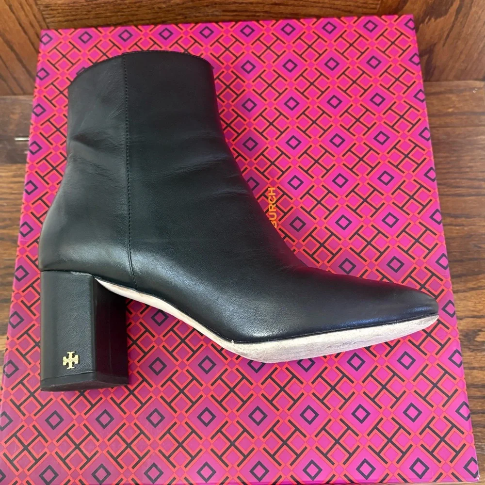 Tory Burch‎ Brookee 70MM Bootie Calf Leather | Color: Perfect Black